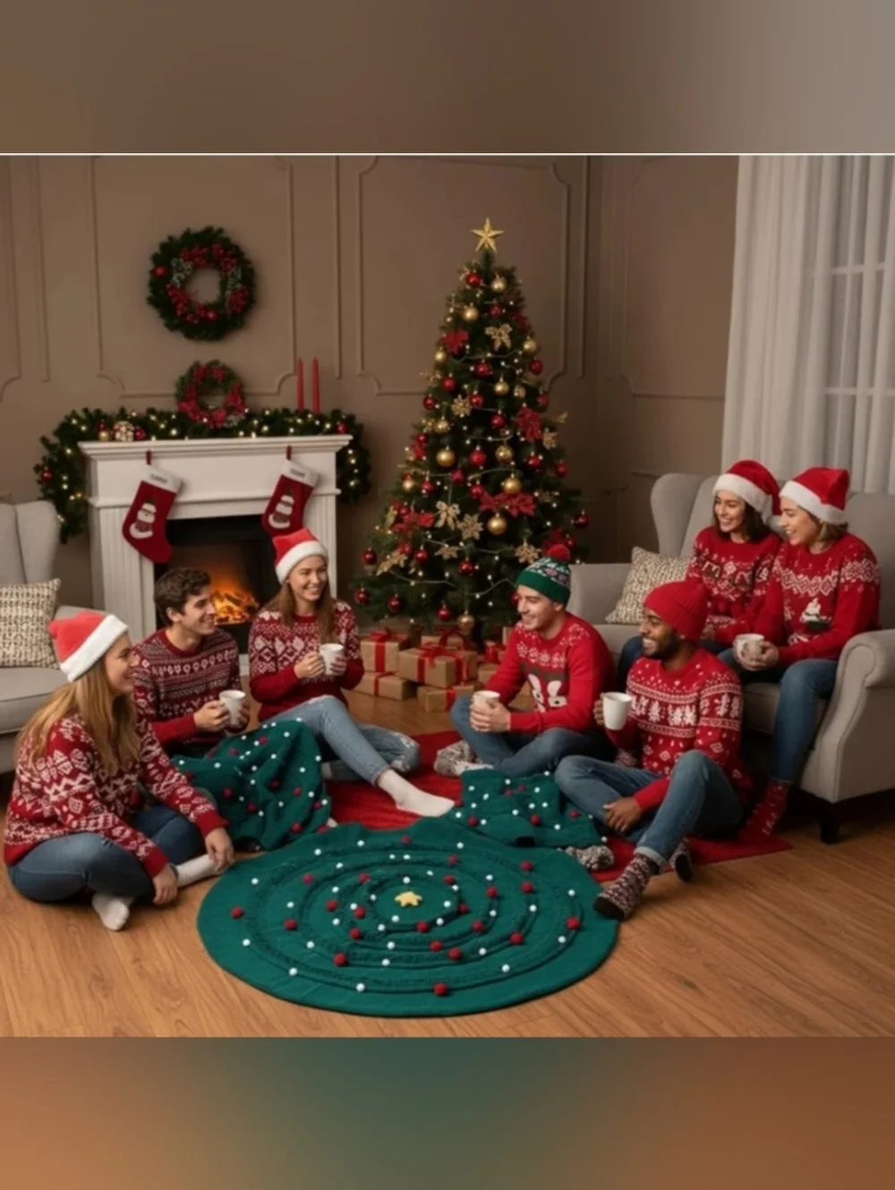 New Crochet Christmas Tree Blanket